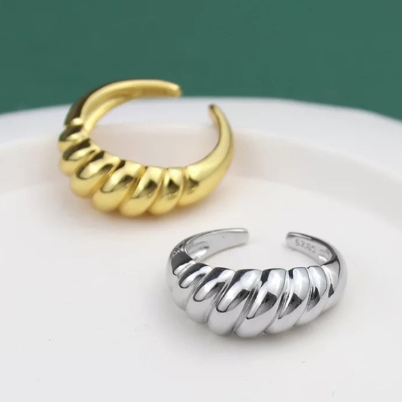 NEW 925 STERLING SILVER FRENCH ADJUSTABLE RING, CUTE RING, SHINY RING. - Picture 6 of 6